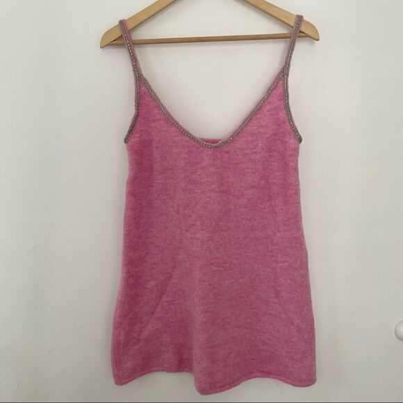 ZARA Wool Alpaca Beaded Strappy Dress - Picture 6 of 12